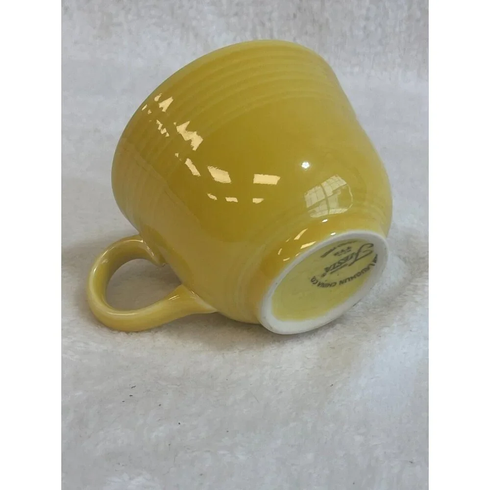 Fiesta Homer Laughlin China‎ Co. Sunflower Yellow Coffee Cup Lead Free